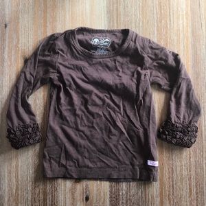 Ruffle Butt’s 2T brown long sleeved t-shirt